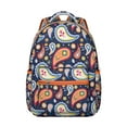 thumbnail image 1 of Statement Paisley Backpack – Ideal Paisley Gift for Students, Durable School Bag with Hidden Pocket, Trendy Laptop Backpack, 1 of 6