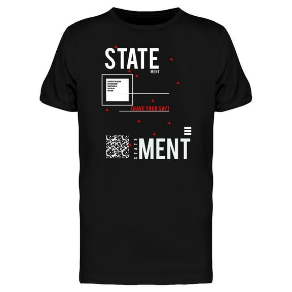 Statement Slogran Graphic T-Shirt Men -Image by Shutterstock, Male Large