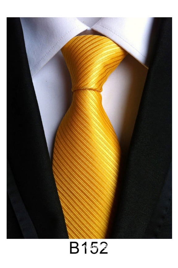 Statement of Style Men's Classic Tie Single Pack, Featuring a Premium Silk Polyester Blend and a Pronounced Woven Jacquard Stripe Pattern for Confident Formal Wear
