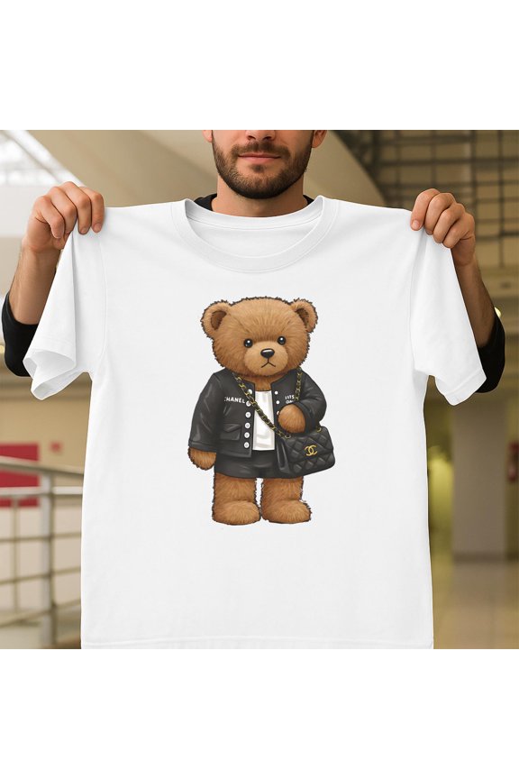 Statement Teddy Bear Trendy Graphic For All Ages Cute, Animal Graphic V61166, for Men and Women, up to Size 5XL