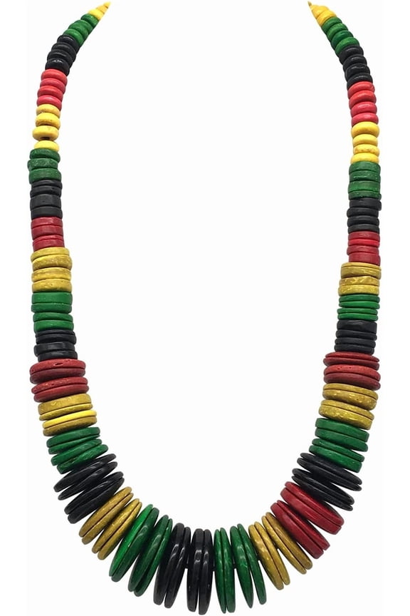 Statement Women Women Women Jewelry Multicolor Pro Wood Bead Chunky Layered Necklace For Multi Layer Color Wooden Beaded Bib Necklace For Long Strand African Necklace For Fashion Costume,[x823]