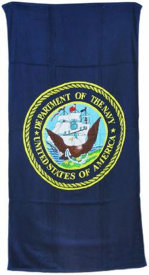 States Navy Blue Beach Towel 60 X 30 USN