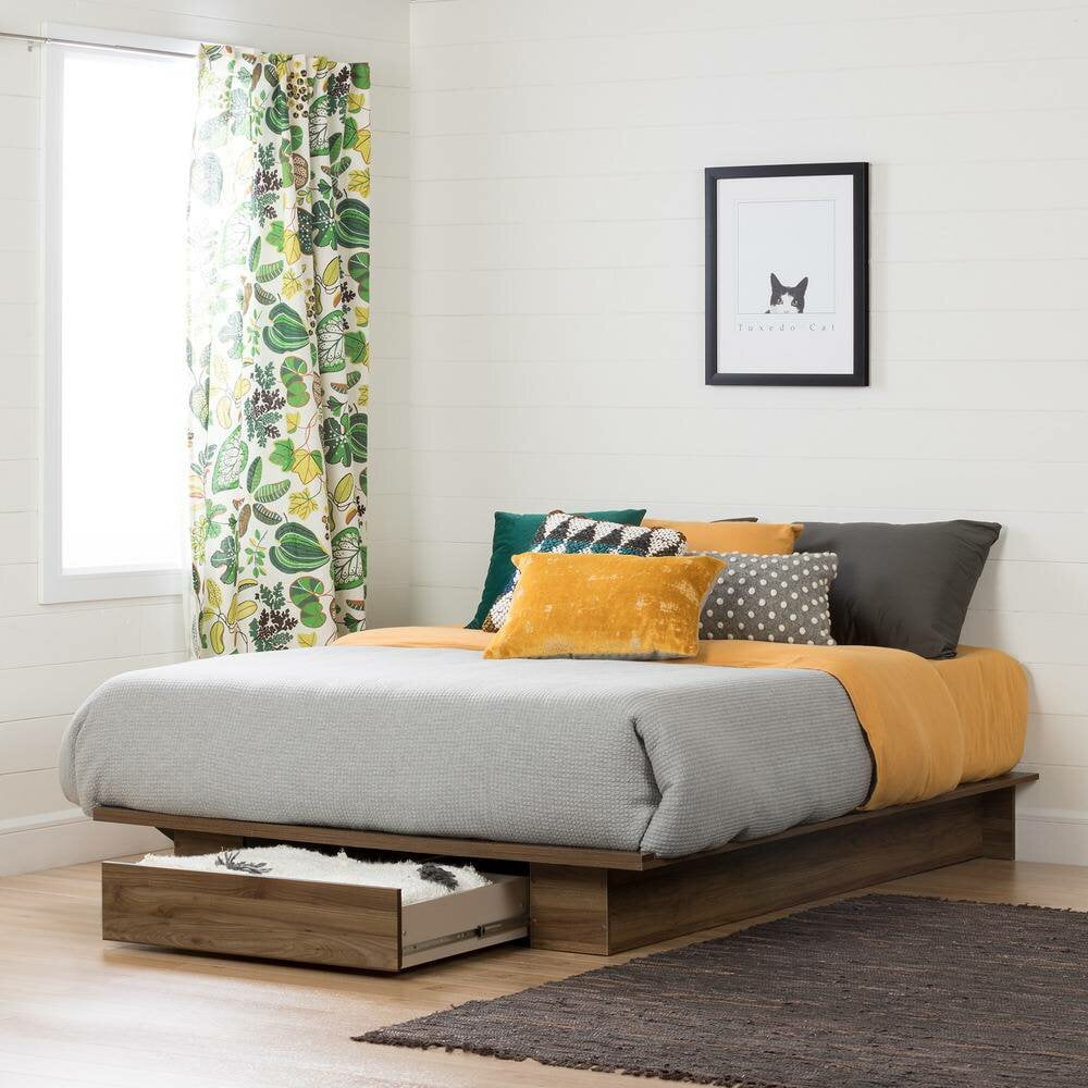 Statesboro queen storage platform bed deals