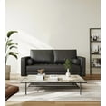 thumbnail image 1 of Stateside Vegan Leather Square Arm Loveseat 59", 1 of 5