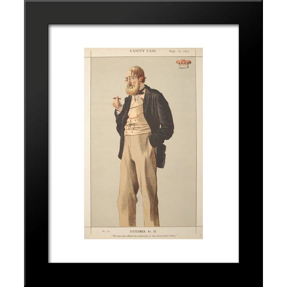 Statesmen No.930 Caricature of The Duke of Rutland 20x24 Framed Art Print by James Tissot