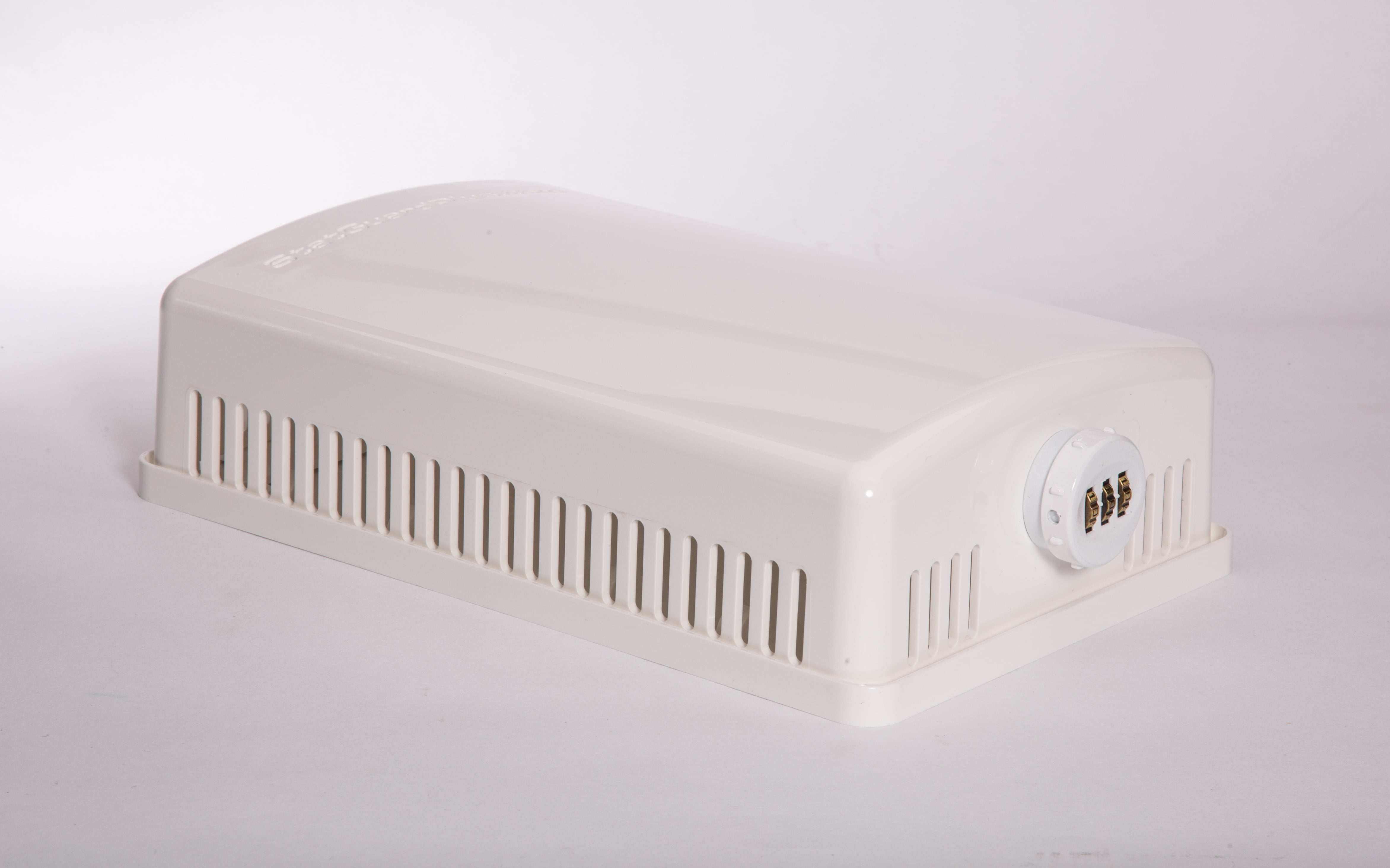 StatguardPlus Keyless Combination Lock Thermostat Guard, White