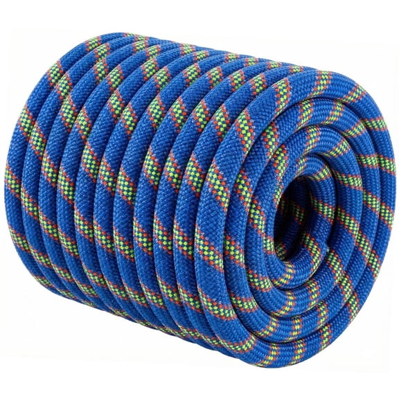 Static Climbing Rope 1/2 in×200 ft Blue Arborist Rigging Use