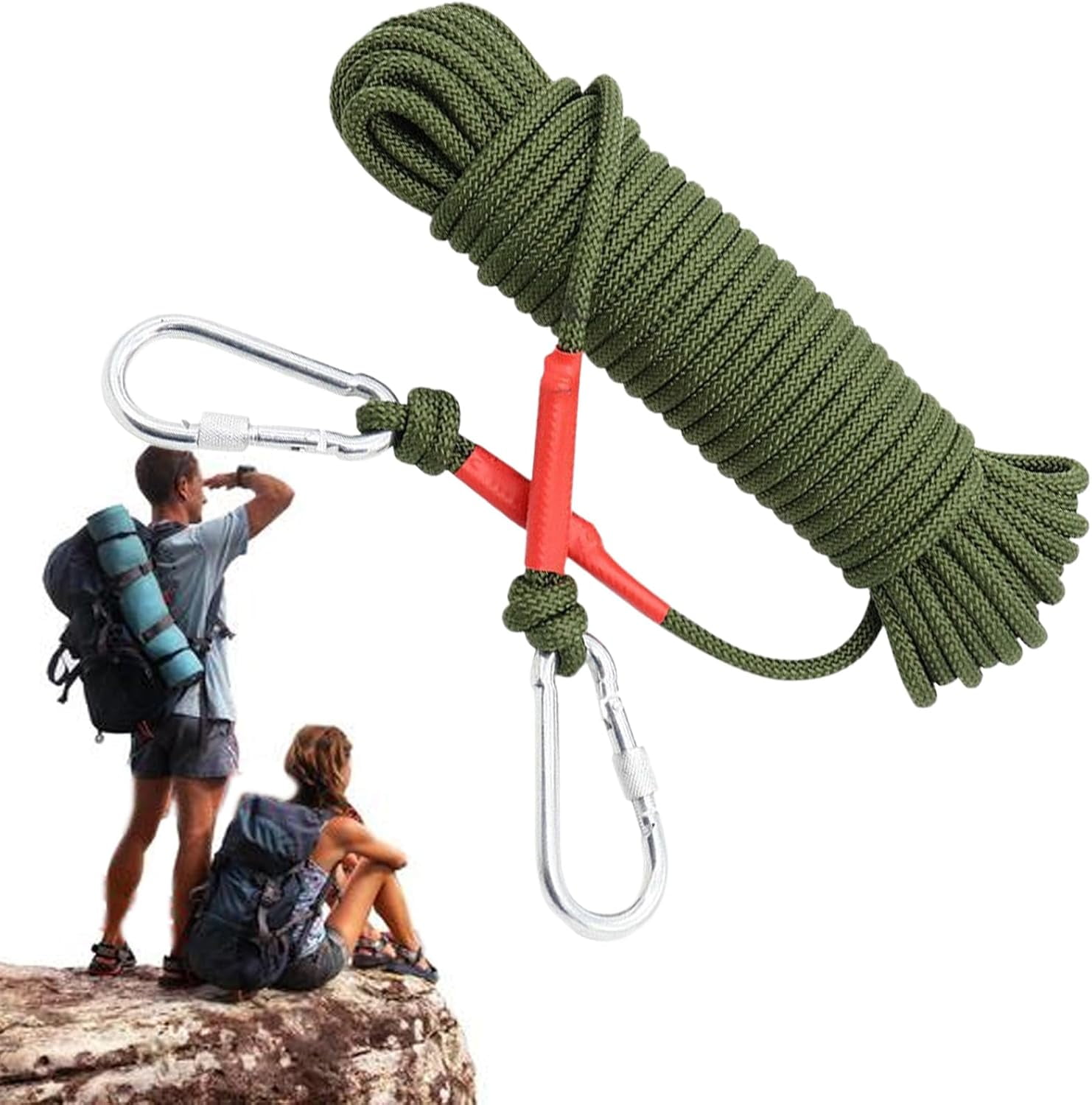 Static Climbing Rope - Durable & Safe | Nylon Safety Rescue Ropes with ...
