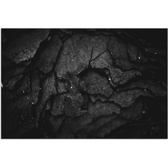 Static Cling Aquarium Background Fish Sticker Decal Black Self Adhesive PVC Waterproof Underwater Natural Rocky Texture Decorative Terrarium Background Poster