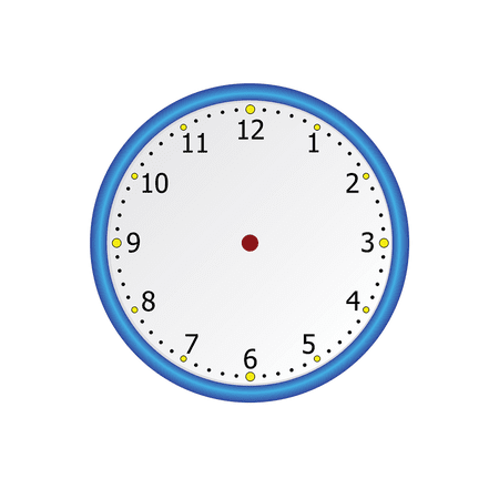 Static Cling- Blank Clock Face