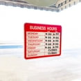 thumbnail image 1 of Static Cling Business Hours Open & Closed Window or Door Sign with Time Sheet Stickers, 1 of 5