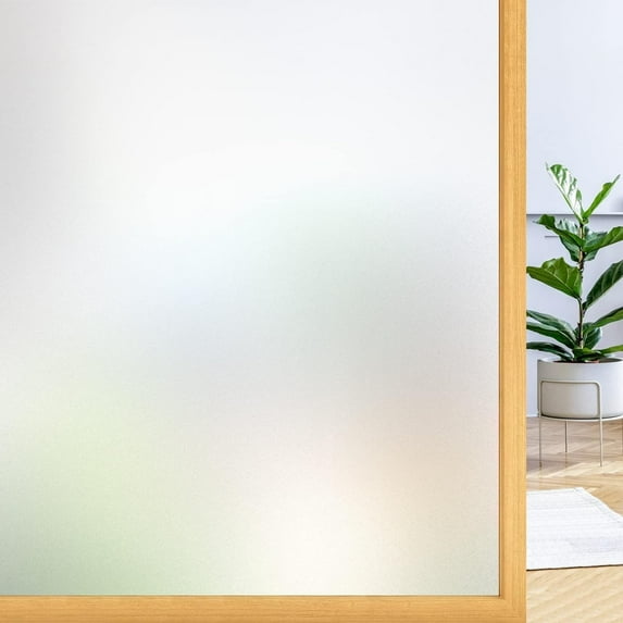 Static Cling Frosted Window Film Adhesive Free Privacy Screen For Home Bathroom Uv Protection Reusable And Rental Friendly(70*400Cm)