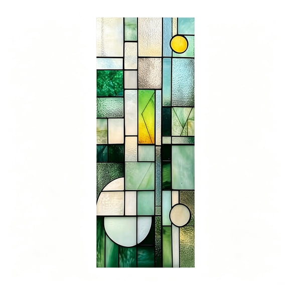 Static Cling Window Film Rainbow Prismatic Glass Decor,Removable No Residue Privacy Film for Home Bathroom Living Room Window Makeover 17.7"*39.4"