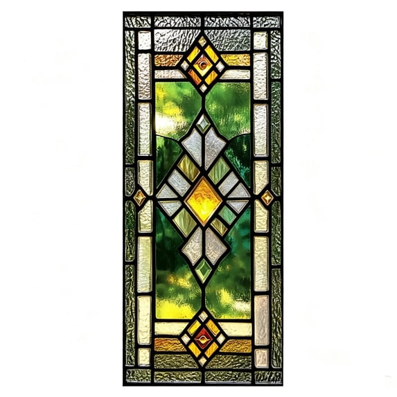 Static Cling Window Film Rainbow Prismatic Glass Decor,Removable No Residue Privacy Film for Home Bathroom Living Room Window Makeover 17.7"*39.4"