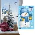 thumbnail image 1 of Static Cling Window Stickers Candy Snowflakes Snowman Christmas Party Decorations Festive Decoration, 1 of 6