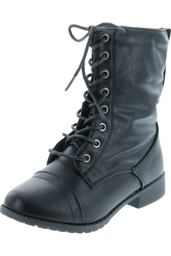 Beyonce-62K Girls Lace Up Combat Boots