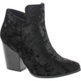 thumbnail image 1 of Static Footwear Brock-2 Women's Almond Toe Side Zipper Block Middle Heel Ankle Booties, 1 of 4