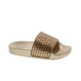 thumbnail image 1 of Static Footwear  Dazzling-01S Open Toe Jeweled Rhinostone Slide Flip Flops Flat Sandal Slippers, 1 of 4