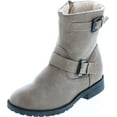 thumbnail image 1 of Static Footwear Girls Mid Height Fashion Combat Boots, 1 of 7