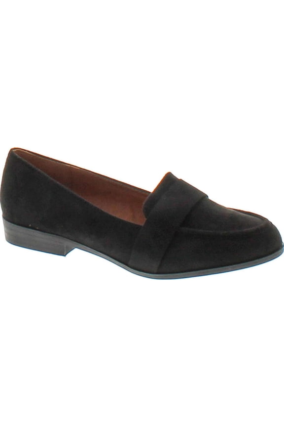 Harry-1 Women's Slip On Block Heel Loafers, Black, 9