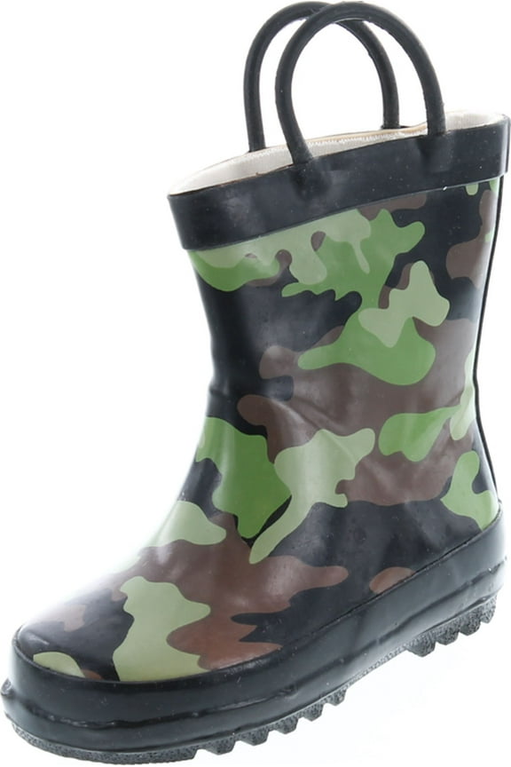 Kids Camo Print Fashion Rain Boots