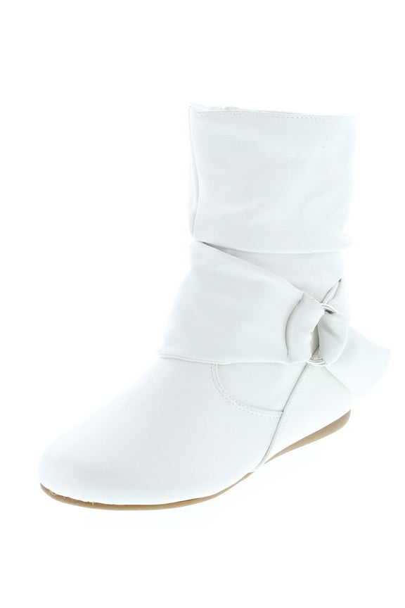 Selena-58 Women's Fashion Mid Calf Flat Heel Side Zipper Slouch Boots