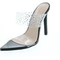 thumbnail image 1 of Static Footwear Womens Clear Strappy Dress Sandals with Crystal, 1 of 7