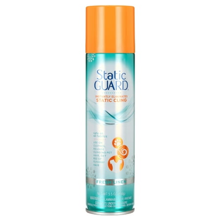 Static Guard Anti-Static Spray, Fresh Linen Scent, 5.5 oz Spray Can