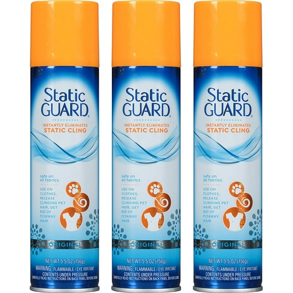 Static Guard Spray-5.5 oz. (Pack of 3), 3 Pack, 16 Ounce