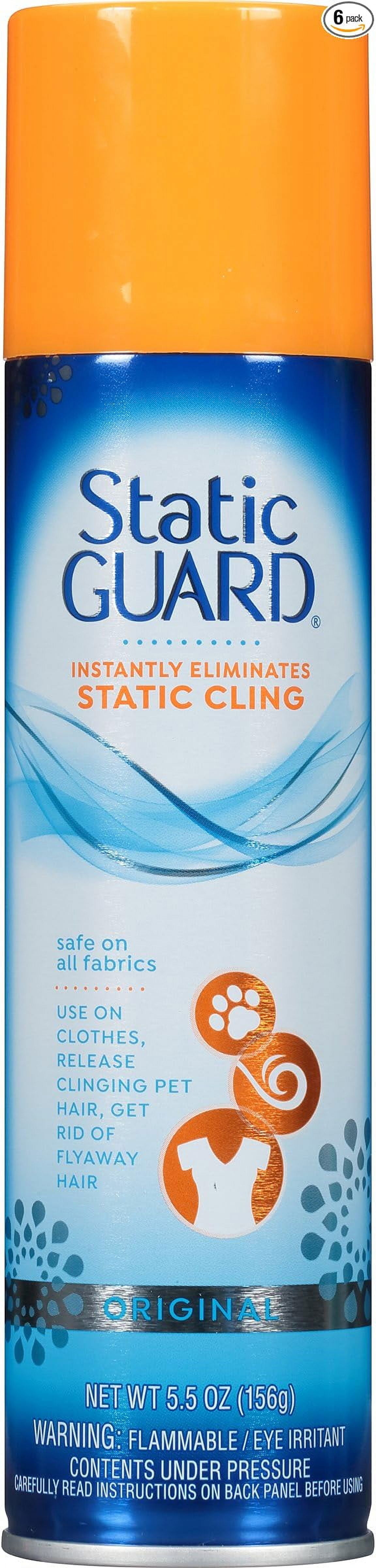 Static Guard Static Cling Spray, 5.5 oz (Pack of 6)