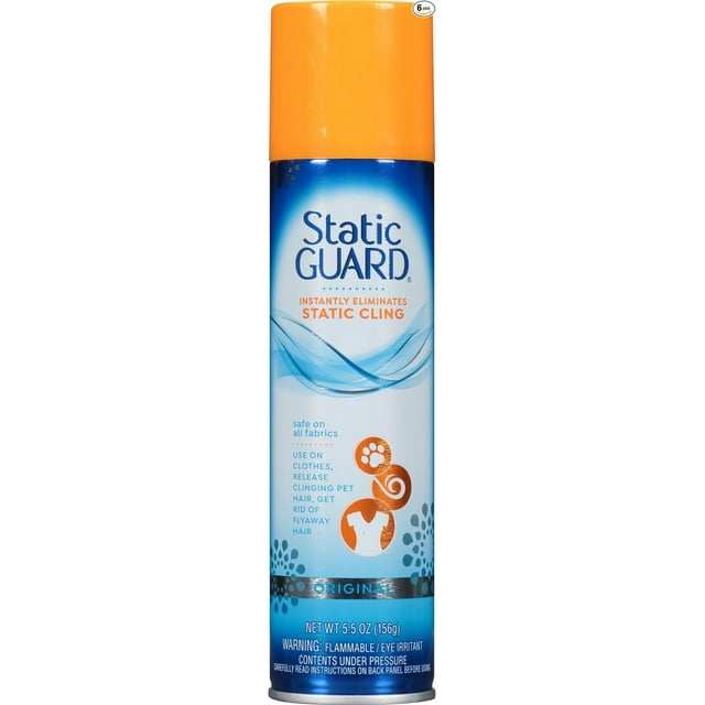 Static Guard Static Cling Spray, 5.5 oz (Pack of 6)