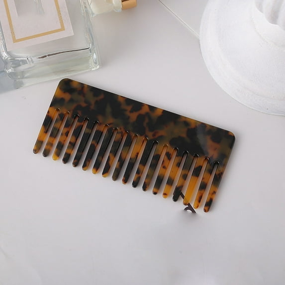 Static Hair Comb Detangler Shampoo Brush for Smooth Styling -Frizz Geometric Design Retro Hairdressing Tool for All Hair Types