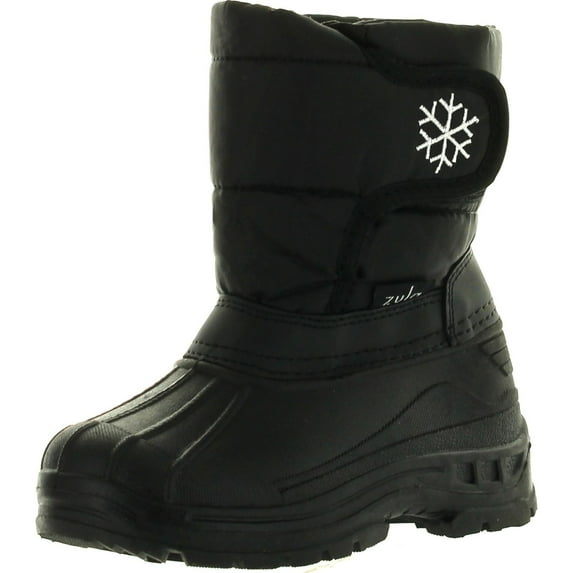 Static Kids Unisex BDH-01 Snowflake Winter Waterproof Kids Snow Boots Adjustable Closure