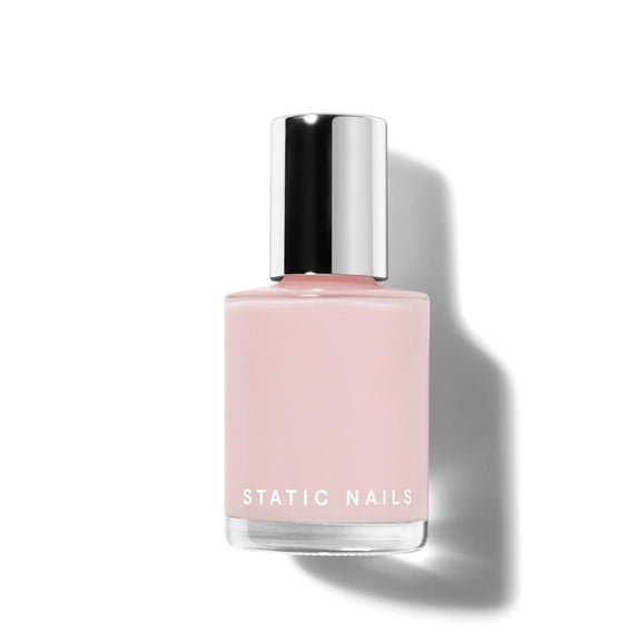 Static Nails Liquid Glass Lacquer, Longer Lasting 8+ Free Treatment Nail Polish (Nudes/Neutrals) (Soft Glow) - Quick Dry Finger Nail Polish - DIY Nail Art Salon - Gift for Women