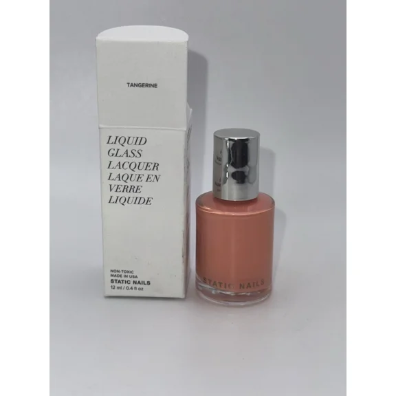Static Nails "Tangerine " Liquid Glass Nail Lacquer Full CoverageNIB