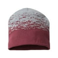 thumbnail image 1 of Static Pattern Beanie, Maroon/ Heather, 1 of 1