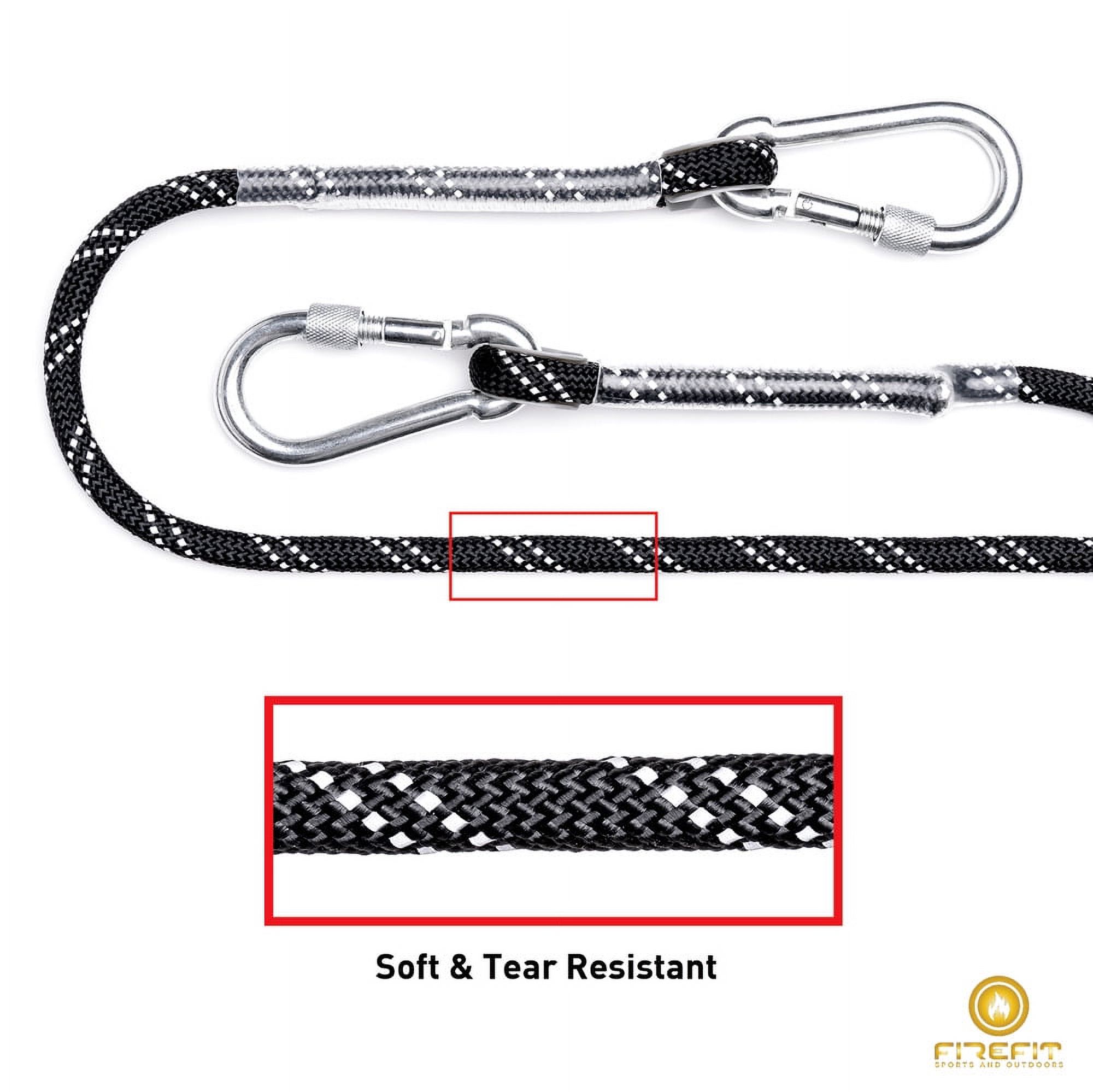 Reflector Rope Chain Static Reflective Outdoor Rock Climbing Rope with Carabiner(s ...
