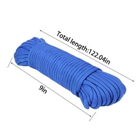Static Rope for Climbing, Durable Safety Cord,High Strength Safety Rope100 Foot 550lbs Paracord Polyester 2156 Strong All Purpose Utility Rope for Camping Crafting Flag Pole Indoor & Outdoor(Purple)