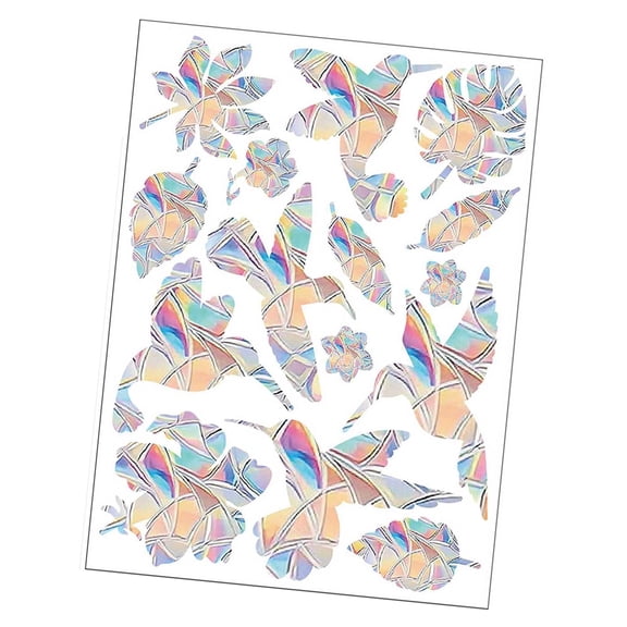 Statics Window Cling Anti Collision Glass Decal for Bird Strikes,Glass Awareness Sticker,Stop Birds Flying into Window