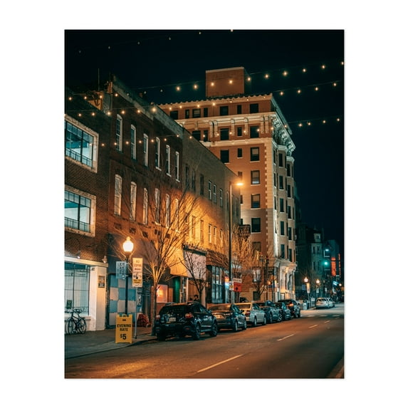 Station North, Baltimore - Baltimore Maryland Photography Nightlife City Architecture Street Photography Neon Sign Vintage Unframed Wall Art Print 24 x 32 inches