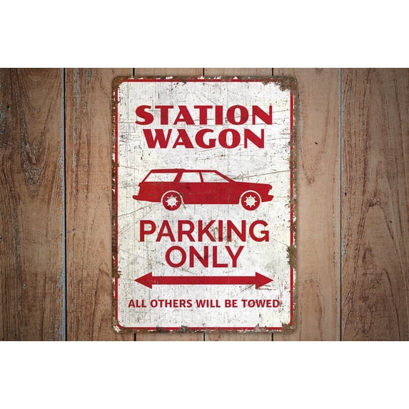 Wall-Color JEEP PARKING ONLY Metal Sign – Vintage Rusted Look, USA Made, 18773