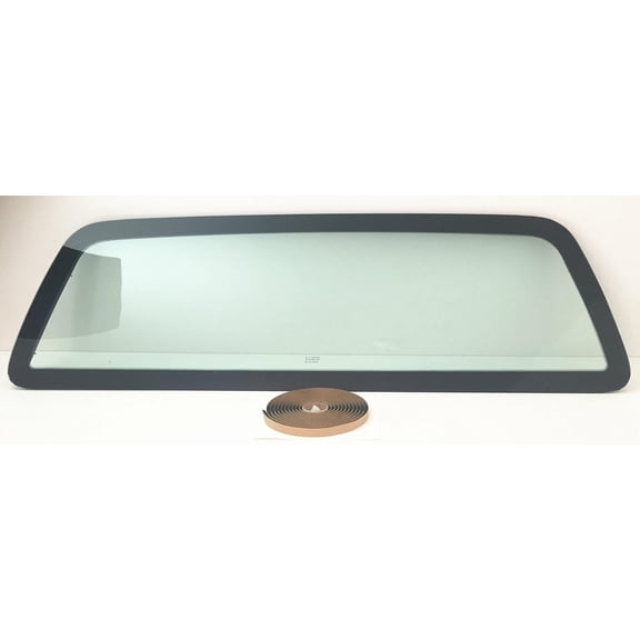 NAGD Stationary Rear Back Window Glass, Clear, Tempered Glass, Compatible with Ford F150 (1997-2003), F250LD (1997-1999), F150 Heritage (2004), Truck