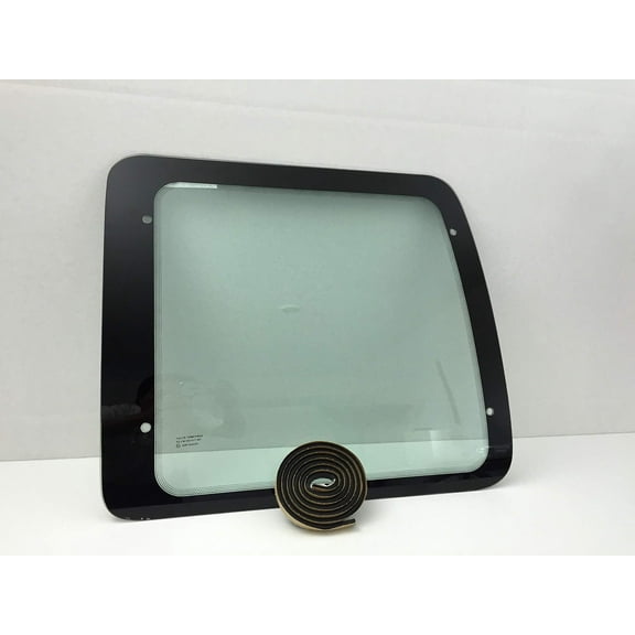 Stationary Back Window Back Glass Passenger Right Side Compatible with Ford Econoline 1992-2016 Models