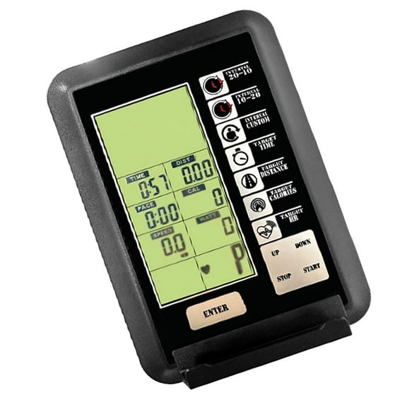 Stationary Bike Monitor With Heart Rate And Calorie Measurement Dashboards