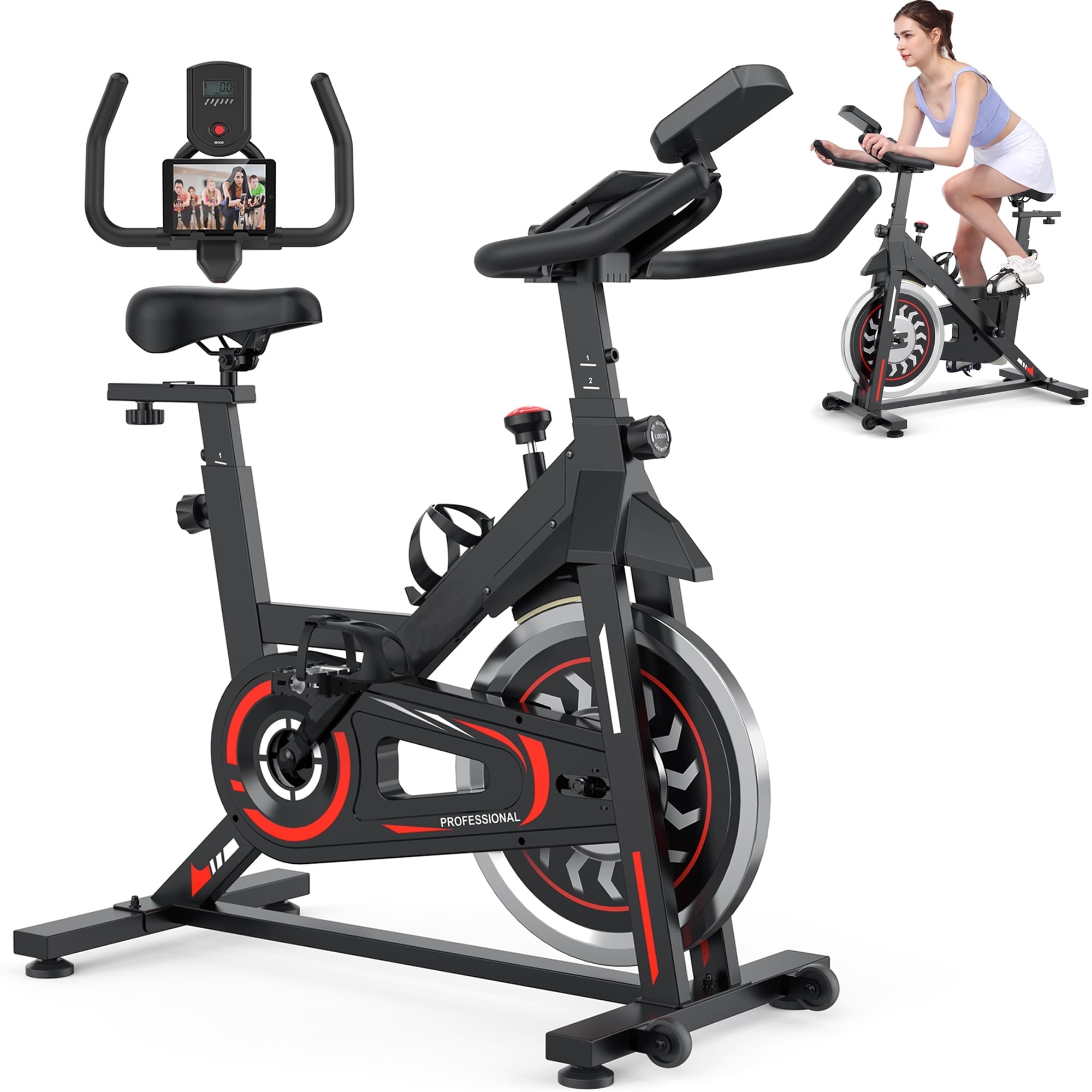 Ubuy Recumbent Bike With Tablet Holder Exercise Bike Ipad Bike
