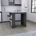 thumbnail image 1 of Stationary Kitchen Island With Ample Top And 3 Shelves, Modern Style For Cooking Versatile Rectangular Practical Use, 1 of 4