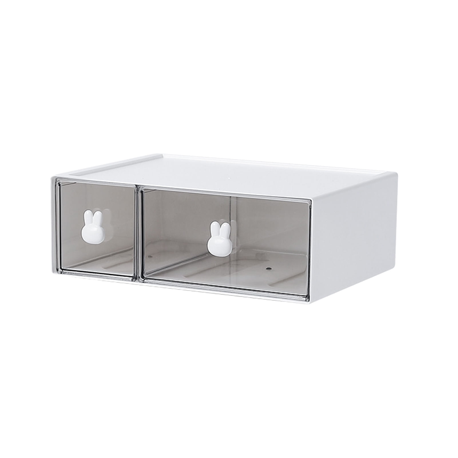 Stationary Organizer, Rabbit Handle Desk Storage Box, Stationery Box, Desktop Stationery Storage Box, Desk Organizer, Makeup Organizer Drawers