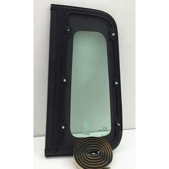 Stationary Passenger Right Side Rear Access Door Quarter Window Quarter Glass Quarter Window Compatible with Ford F150 Pickup 2 Door Standard Cab 2004-2008 Models