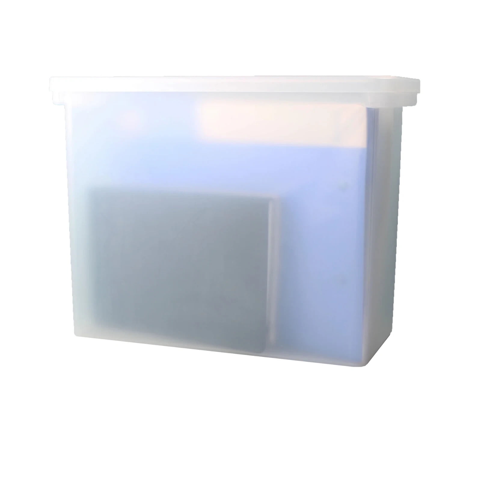 Stationery File Box - Binder & Notebook Bin with Lid - Plastic File ...
