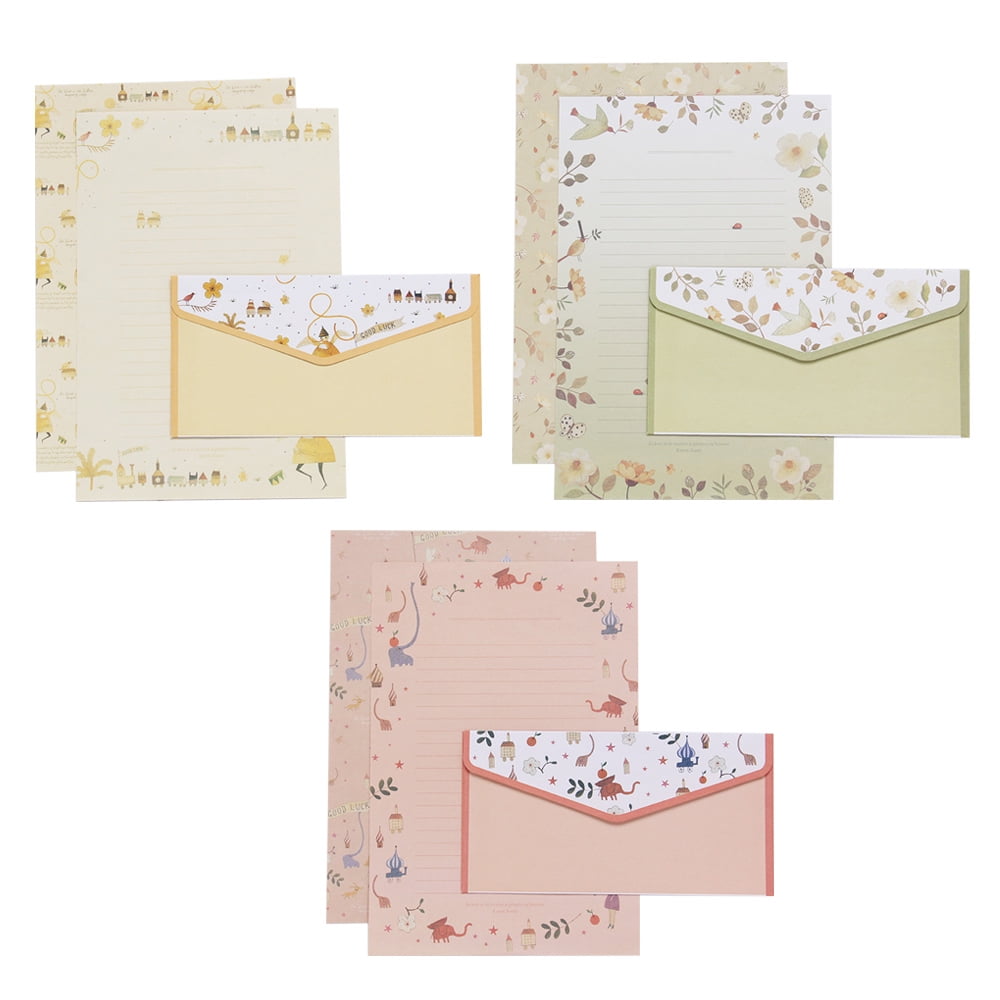 A5 Letter Paper Stationery Paper Vintage Design Double Sided for